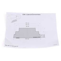 BMW Console Trimming Template (Convertible) 01290026907